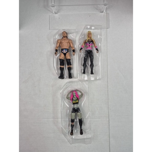 Mattel Other - WWE Action Figure Lot Network Spotlight‎ Big Cass Natalya Hart Sasha Banks AEW